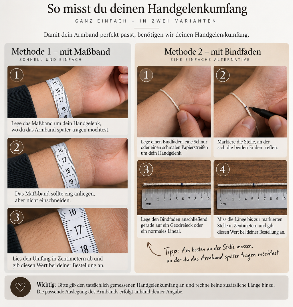 Wie misst man ein Armband richtig?
