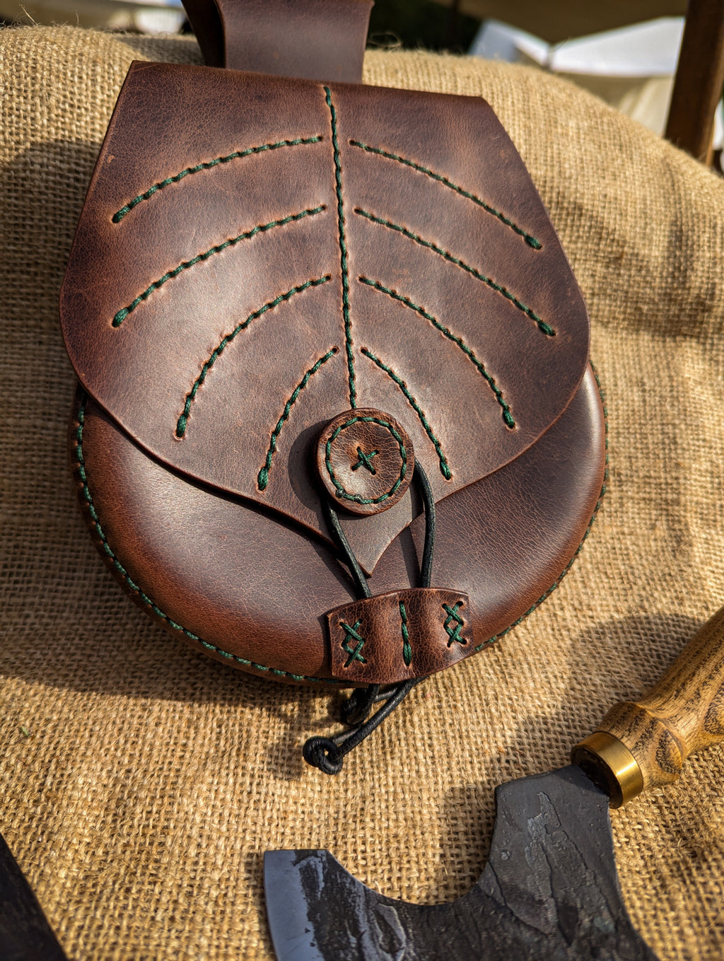 Alva - Leder-Gürteltasche für Mittelalter & LARP