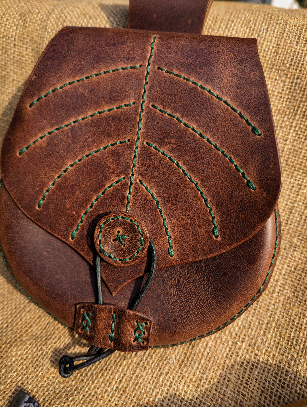 Alva - Leder-Gürteltasche für Mittelalter & LARP