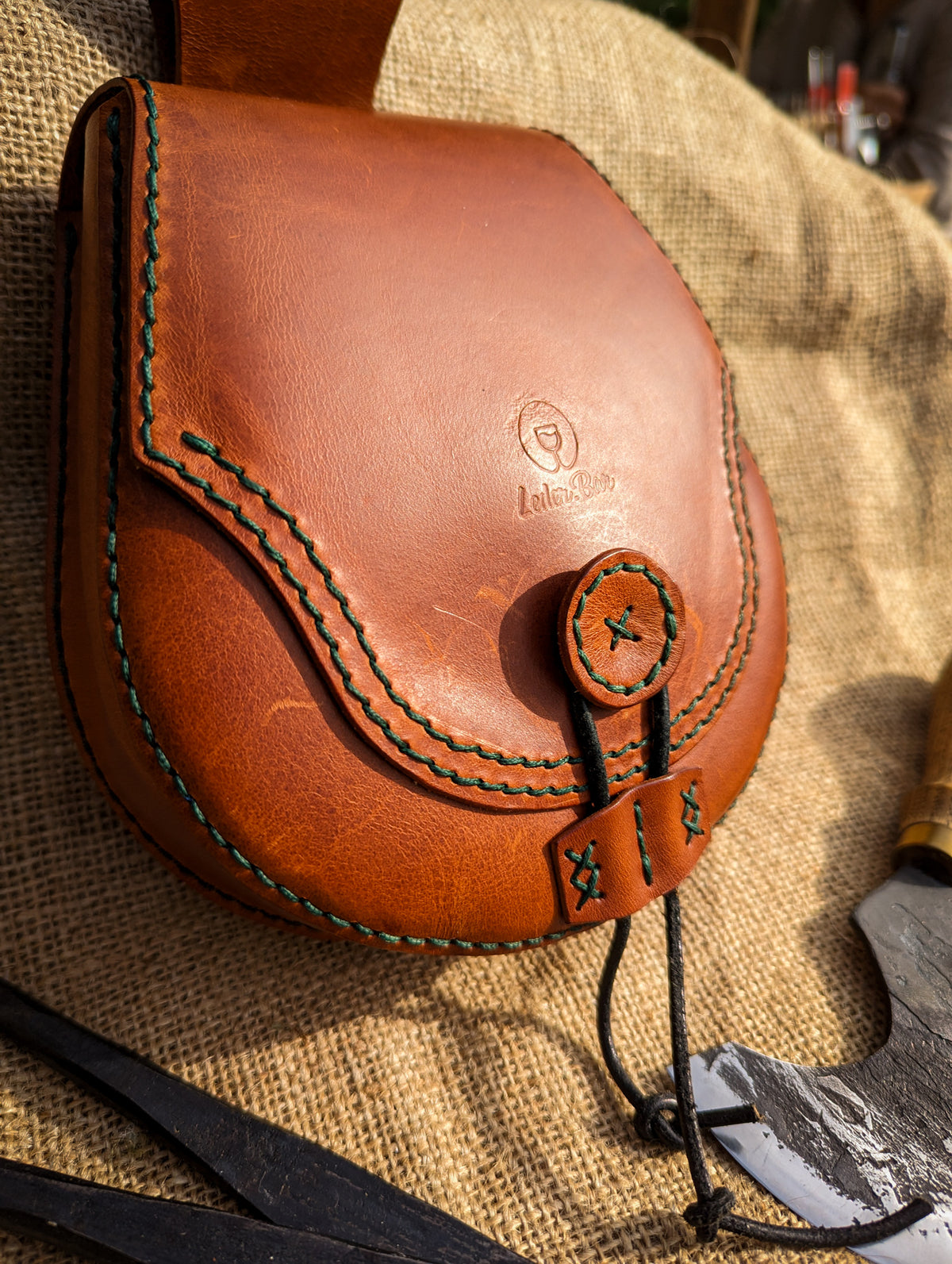 Alva - Leder-Gürteltasche für Mittelalter & LARP