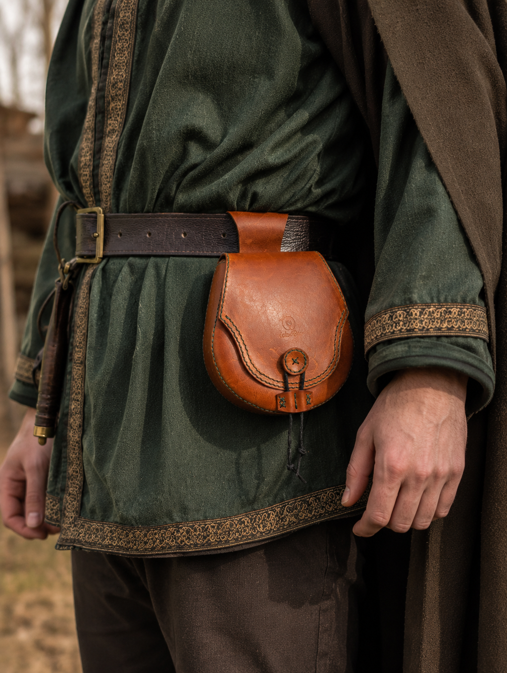Alva - Leder-Gürteltasche für Mittelalter & LARP