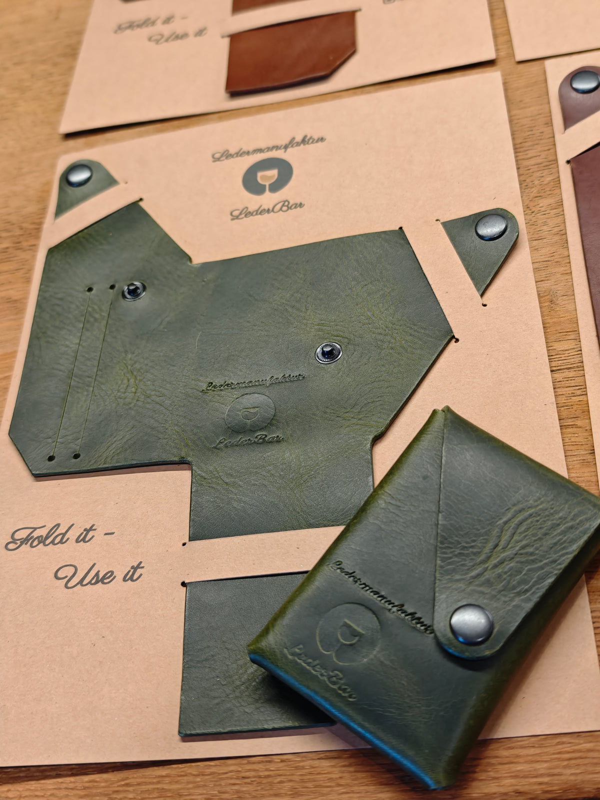 DIY Leder-Wallet zum Selberfalten-Fold It